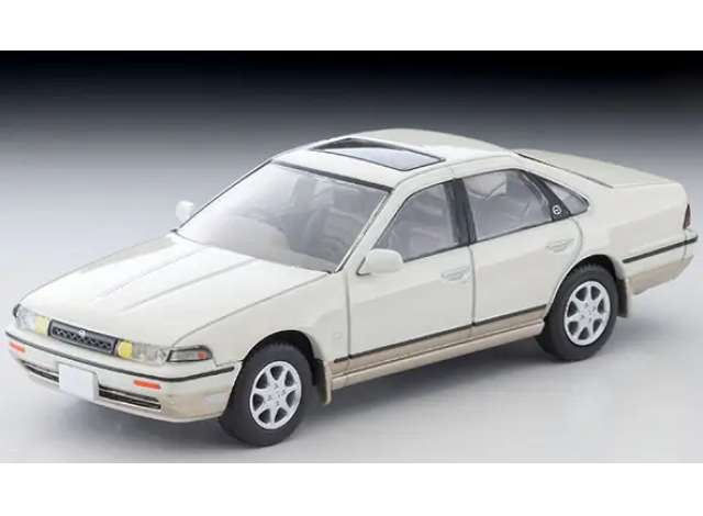Pre-Order – 1991 Nissan Cefiro Town Ride SV, white/beige 1:64 Tomica Limited Vintage Model (TLV-N319c) – ETA. October 2026