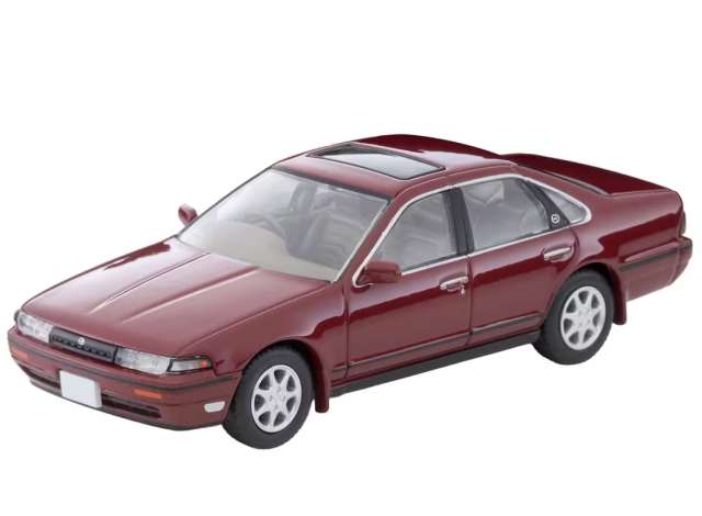 Pre-Order – 1991 Nissan Cefiro Town Ride N, wine red 1:64 Tomica Limited Vintage Model (TLV-N319d) – ETA. October 2026