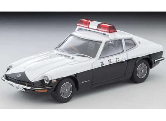 Pre-Order – Nissan Fairlady Z 2by2 Police Car *Metropolis 05*, white/black 1:64 Tomica Limited Vintage Model (TLV-NDaitokai05) – ETA. September 2026