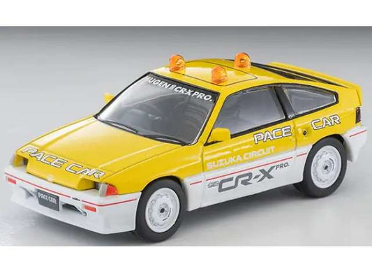 Pre-Order – Honda Ballard Sports CR-X MUGEN CR-X PRO Suzuka Circuit Pace Car, yellow/white 1:64 Tomica Limited Vintage Model (TLV-N318b) – ETA. September 2026