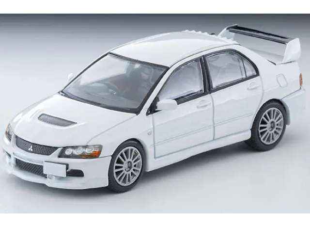 Pre-Order – 2006 Mitsubishi Lancer GSR Evolution IX MR, pearl white 1:64 Tomica Limited Vintage Model (TLV-N349b) – ETA. September 2026