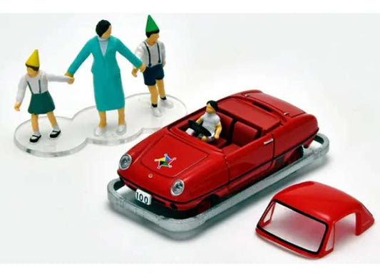 Pre-Order – Kodomo No Kuni x TLV Datsun Baby #100 Restored Car with Figure, red 1:64 Tomica Limited Vintage Model (TLV-Komodo100) – ETA. September 2026