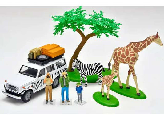 Pre-Order – Diocolle 64 #Car Snap 28a Safari 1 with Toyota Land Cruiser FJ56V, various 1:64 Tomica Limited Vintage Model (TLV-Diocolle28a) – ETA. September 2026