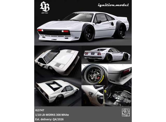 Pre-Order – LB-WORKS 308, white 1:18 Ignition Model (IG3747) – ETA. January/February 2027