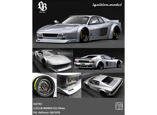 Pre-Order – LB-WORKS 512, silver 1:18 Ignition Model (IG3793) – ETA. January/February 2027