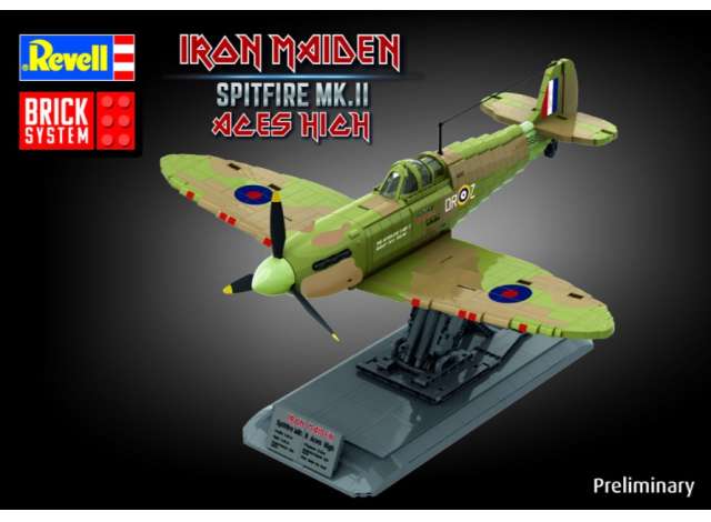 Pre-Order – Iron Maiden Spitfire MK.II Aces High- Brick System 1:18 Revell - Germany Model (revell00962) – ETA. September 2026