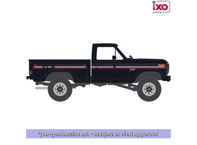 Pre-Order – 1983 Ford F-150 XLS Flareside 4x4, raven black 1:64 IXO America Model (ixoIA64029) – ETA. October/November 2026