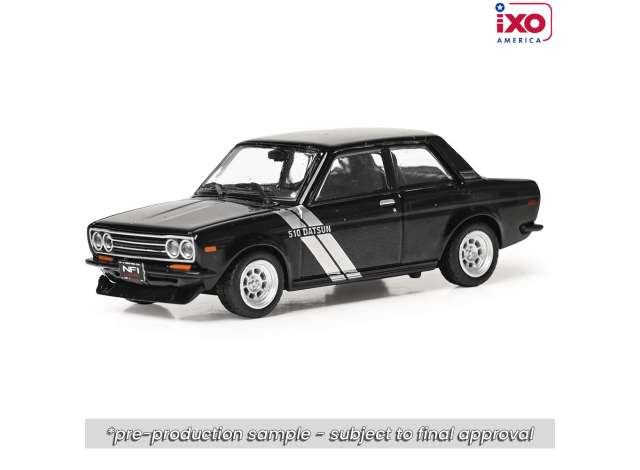 Pre-Order – 1971 Datsun 510, black 1:64 IXO America Model (ixoU64RDC005-JC) – ETA. October/November 2026
