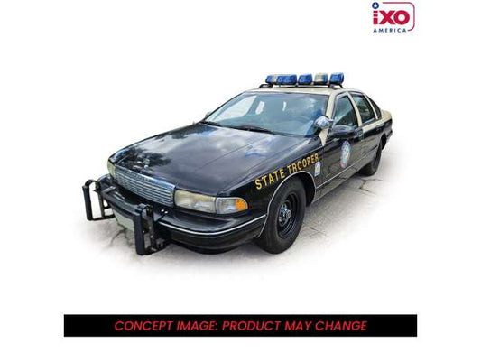 Pre-Order – 1995 Chevrolet Caprice (9C1) *Florida Highway Patrol*, black/beige 1:64 IXO America Model (ixoIA64035) – ETA. January/February 2027