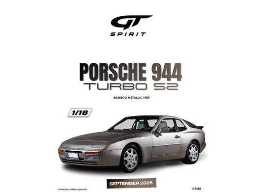 Pre-Order – 1989 Porsche 944 Turbo S2 *Resin serie*, bamboo metallic 1:18 GT Spirit Model (GT586) – ETA. December 2026