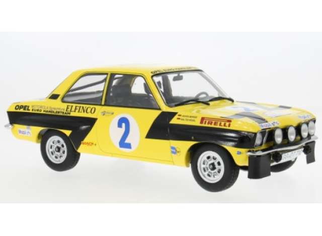 Pre-Order – 1975 Opel Ascona A #2 W.Röhrl/C.Geistdörfer, Rally Acropolis, yellow 1:18 MCG Model (MCG18344) – ETA. July/August 2026
