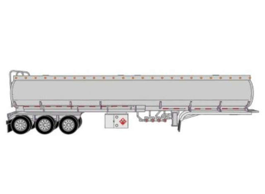 Pre-Order – Tridem Tanker Trailer, silver 1:64 IXO America Model (ixoU64TRLR004) – ETA. March 2027