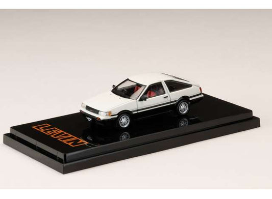 Pre-Order – 1983 Toyota Corolla Levin AE86 3 Door GT APEX, white/black 1:64 Hobby Japan Model (HJ643037WK) – ETA. October/November 2026