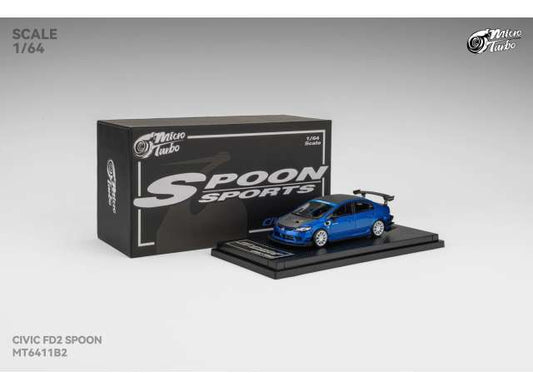 Pre-Order – Custom FD2 Spoon, metallic blue 1:64 Microturbo Model (MT6411B2) – ETA. September 2026