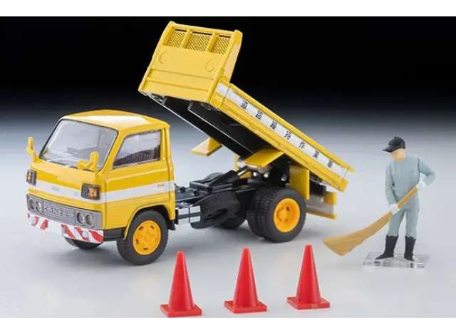 Pre-Order – Mitsubishi Fuso Canter Dump Truck Road Maintenance Vehicle with Figure, yellow 1:64 Tomica Limited Vintage Model (TLV-N369a) – ETA. November 2026