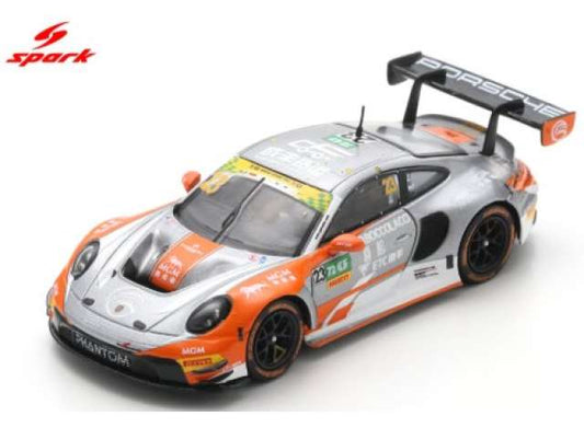 2025 Porsche 911 GT3 R (992) #23 Dorian BOCCOLACCI Phantom Global Racing Macau GT Cup FIA GT World Cup, grey/red 1:64 Spark Model