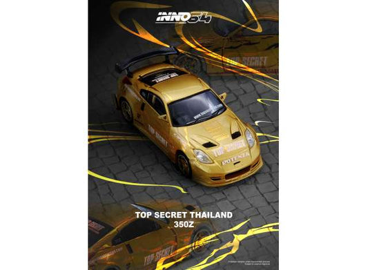 Pre-Order – Top Secret Thailand 350Z, gold 1:64 Inno Models Model (IN64-350ZTST-TSTOS) – ETA. September 2026