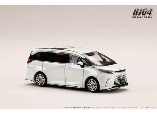 Pre-Order – Lexus LM 500h Customized Version 4-Seater(RHD) with white interior, sonic quartz 1:64 Hobby Japan Model (HJ644076AW) – ETA. July/August 2026