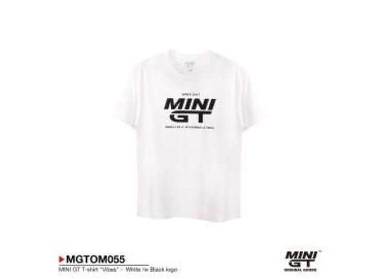 Pre-Order – MINI GT T-shirt *Vibes*, white with black logo 1:0 Mini GT Model (MGTOM055-XL) – ETA. October/November 2026