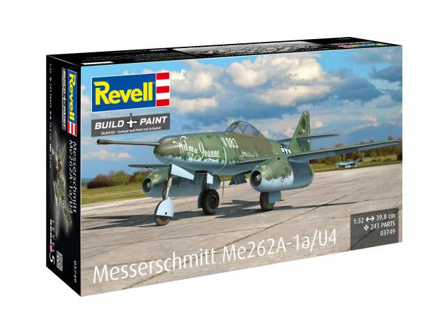 Pre-Order – Messerschmitt Me262A-1a/U4, Level 5 plastic modelkit 1:32 Revell - Germany Model (revell03749) – ETA. September 2026