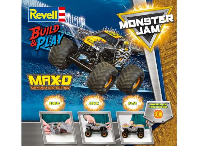 Pre-Order – Build & Play: Monster Jam Max-D, easykit 1:25 Revell - Germany Model (revell06559) – ETA. January 2027