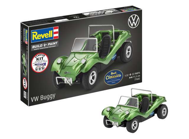 Pre-Order – Starter Kit Volkswagen Buggy, Level 3 plastic modelkit 1:32 Revell - Germany Model (revell77682) – ETA. November 2026