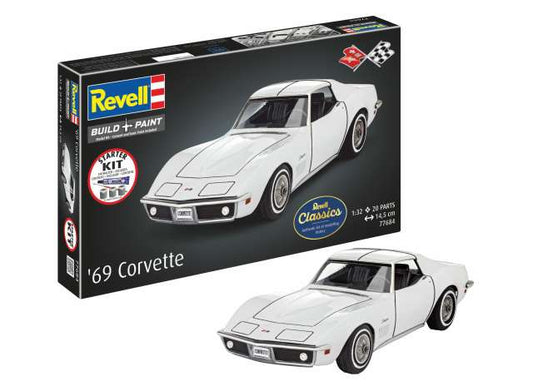 Pre-Order – Starter Kit Corvette C3, Level 3 plastic modelkit 1:32 Revell - Germany Model (revell77684) – ETA. November 2026