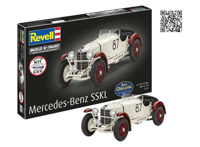 Pre-Order – Starter Kit Mercedes-Benz SSKL, Level 4 plastic modelkit 1:32 Revell - Germany Model (revell77737) – ETA. September 2026