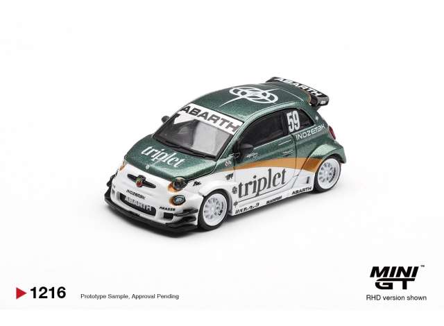 Pre-Order – 2026 Fiat 595 Abarth LB-Works TY Edition, various 1:64 Mini GT Model (MGT01216R) – ETA. November 2026