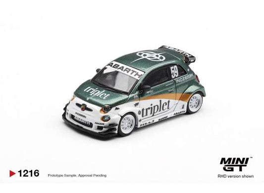 Pre-Order – 2026 Fiat 595 Abarth LB-Works TY Edition, various 1:64 Mini GT Model (MGT01216R) – ETA. November 2026