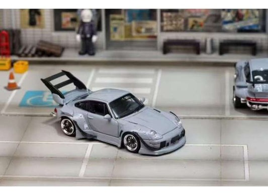 Pre-Order – RWB 993 high tail, nardo grey 1:64 Street Weapon Model (STW261) – ETA. October/November 2026