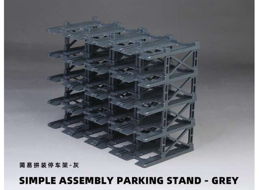 Pre-Order – Diorama Parking stand- 20 car set, grey 1:64 Black Box Diorama Model (MC642002) – ETA. October/November 2026