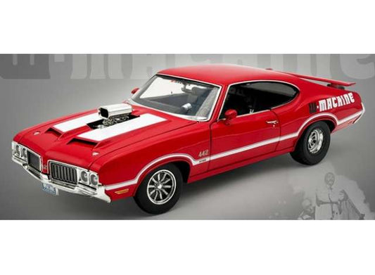 Pre-Order – 1970 Oldsmobile 442 W-30 *W-Machine Drag Outlaws*, red 1:18 Acme Diecast Model (acme1805631) – ETA. October/November 2026