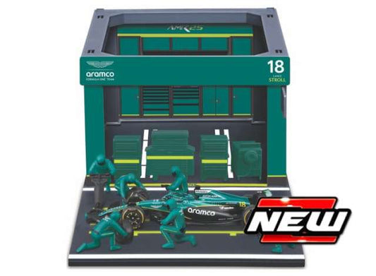 Pre-Order – Aston Martin AMR25 #18 Lance Stroll 2025 Pit Pass Set, green 1:43 Bburago Model (bura38460S) – ETA. July/August 2026