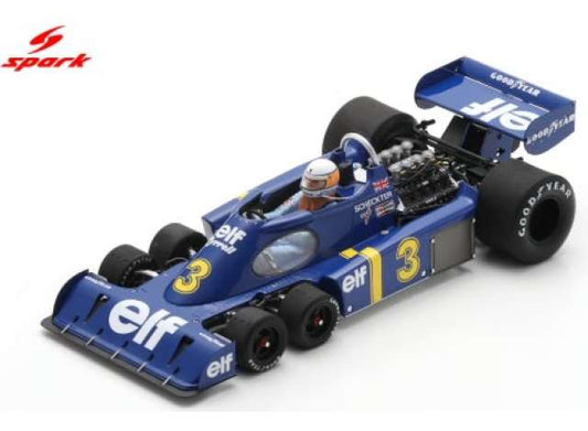 Pre-Order – 1976 Tyrrell P34 #3 Jody Scheckter 2nd British GP *Resin Serie*, blue 1:18 Spark Model (spa18S1029) – ETA. March 2027
