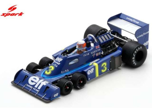 Pre-Order – 1976 Tyrrell P34 #3 Jody Scheckter Japanese GP  *Resin Serie*, blue 1:18 Spark Model (spa18S1031) – ETA. February 2027