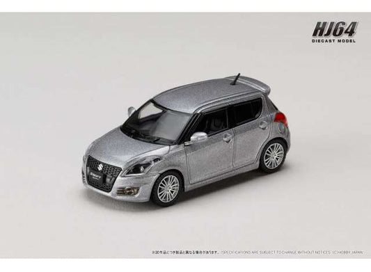 Pre-Order – Suzuki Swift Sport (ZC32S), premium silver metallic 1:64 Hobby Japan Model (HJ641082S) – ETA. October/November 2026