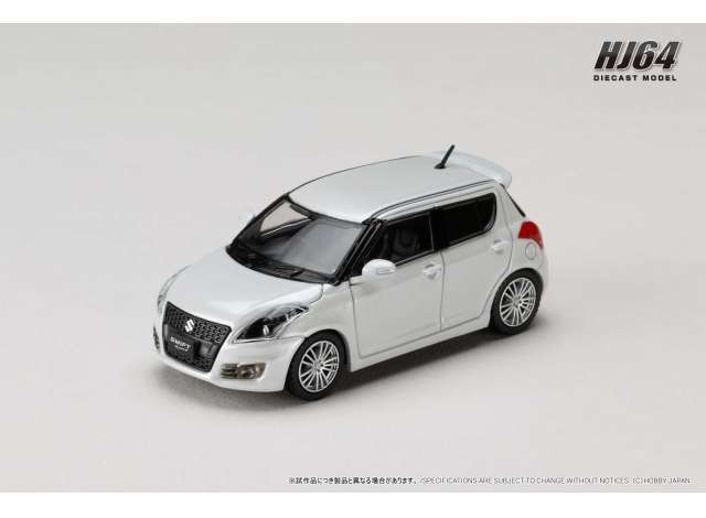 Pre-Order – Suzuki Swift Sport (ZC32S), snow white pearl 1:64 Hobby Japan Model (HJ641082W) – ETA. October/November 2026