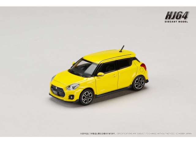 Pre-Order – Suzuki Swift Sport (ZC33S), champion yellow (ZFT) 1:64 Hobby Japan Model (HJ641083AY) – ETA. October/November 2026