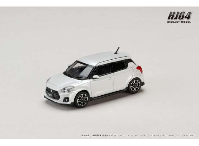 Pre-Order – Suzuki Swift Sport (ZC33S), pure white pearl (zvr) 1:64 Hobby Japan Model (HJ641083AW) – ETA. October/November 2026