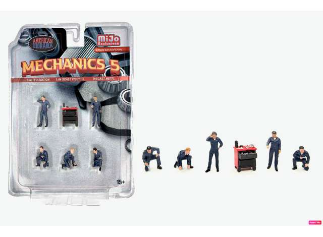 Figure set *Mechanics 5* 1:64 American Diorama Model