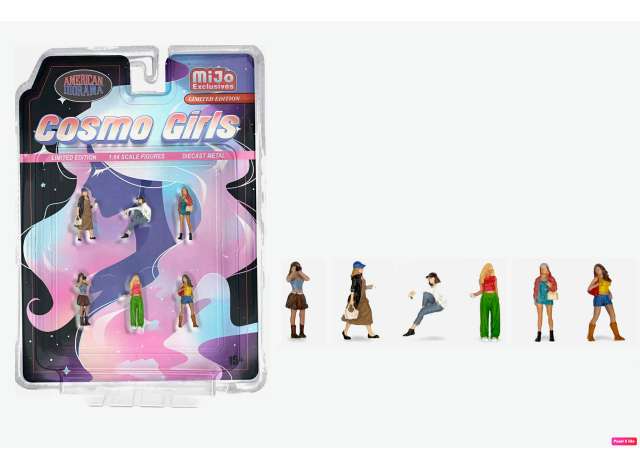 Figure set *Cosmo Girls* 1:64 American Diorama Model