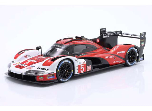 Pre-Order – 2024 Porsche 963 #5 Matt Campbell/Michael Christensen/Frédéric Makowiecki 6th 24h LeMans Porsche Penske Motorsport, red/white 1:18 IXO Models Model (ixoLEGT963-LM008) – ETA. TBC