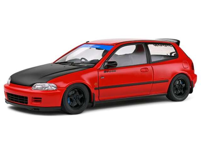 Pre-Order – 1991 Honda Civic (EG6) Spoon version, red 1:18 Solido Model (soli1810403) – ETA. September 2026