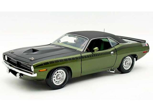 Pre-Order – 1970 Plymouth AAR Cuda Vinyl Top, green 1:18 Acme Diecast Model (acme1806140VT) – ETA. October/November 2026