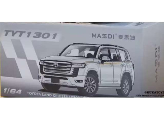Pre-Order – Toyota Land Cruiser LC300, white 1:64 Massdi Model (MAS-TYT1301) – ETA. October 2026