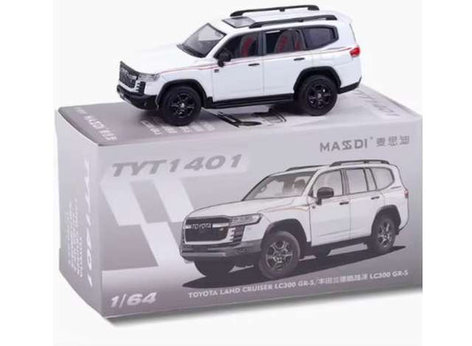 Pre-Order – Toyota Land Cruiser LC300 GR-S, white 1:64 Massdi Model (MAS-TYT1401) – ETA. October 2026