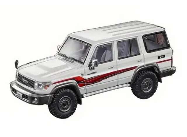 Pre-Order – 1994 Toyota Land Cruiser LC76, white 1:64 Massdi Model (MAS-TYT1901) – ETA. October 2026