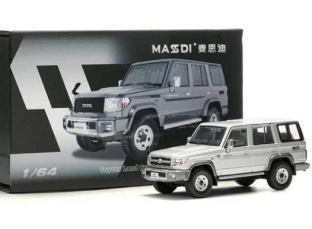 Pre-Order – 1994 Toyota Land Cruiser LC76, silver 1:64 Massdi Model (MAS-TYT1904) – ETA. October 2026