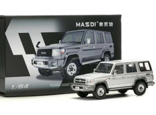 Pre-Order – 1994 Toyota Land Cruiser LC76, silver 1:64 Massdi Model (MAS-TYT1904) – ETA. October 2026